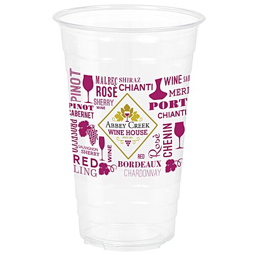 Full Color Clear Plastic Cup - 24 oz. Main Image
