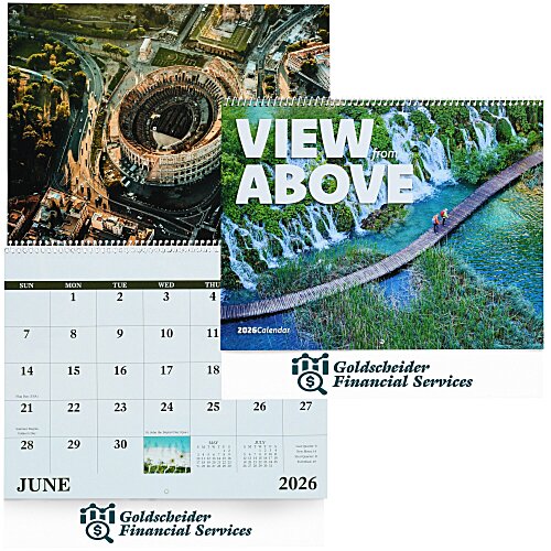 View From Above Wall Calendar - Spiral Main Image