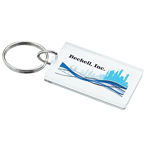 Mirrored Keychain - Rectangle - 24 hr Main Image