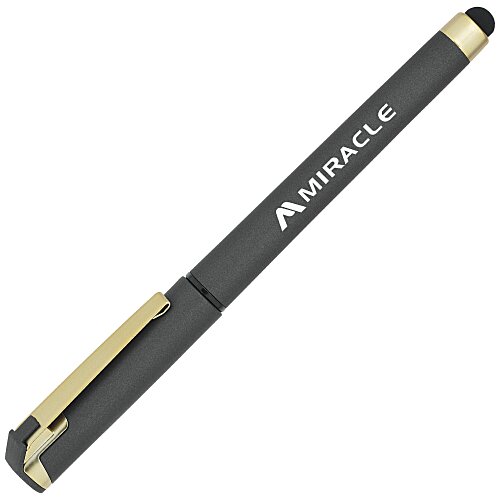 Cali Soft Touch Stylus Gel Pen - Metallic - Matte Gold - 24 hr Main Image