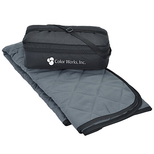 Quilted Outdoor Blanket with Carrying Case Main Image