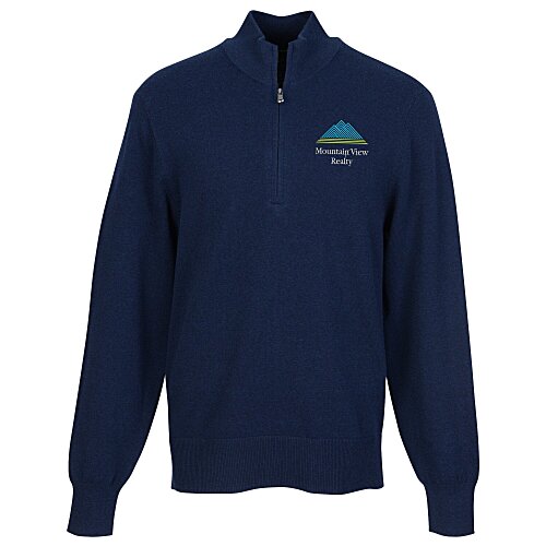 Easy Care Tri-Blend 1/4-Zip Sweater Main Image
