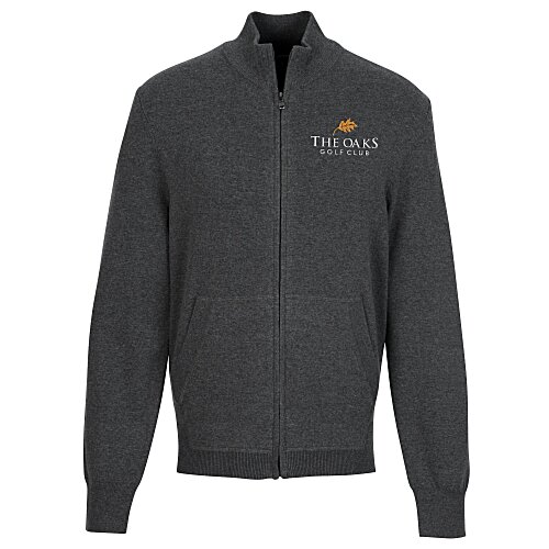 Easy Care Tri-Blend Full-Zip Sweater Main Image