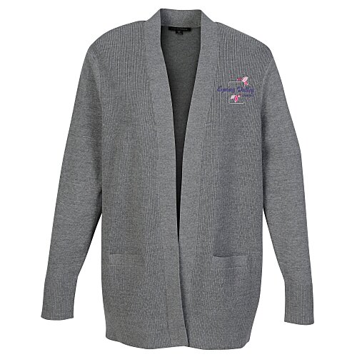 Easy Care Tri-Blend Open Front Cardigan Sweater - Ladies' Main Image