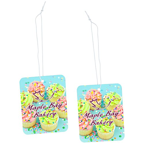 Hanging Air Freshener - Rectangle - 3 1/2 inches x 2 3/4 inches Main Image