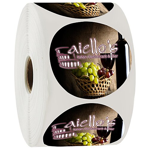 Full Color Sticker by the Roll - Circle - 2 1/2 inches - Low Quantity Main Image