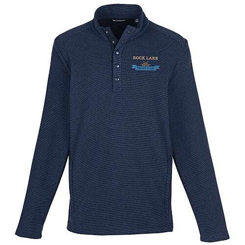 Cutter & Buck Hunt's Point Textured Fleece Snap Pullover - Men's Main Image