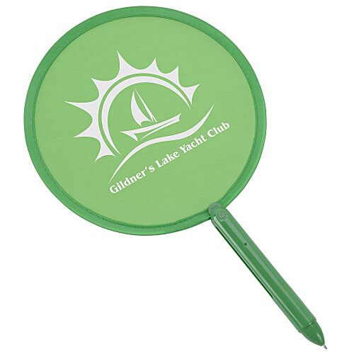 Twistable Breeze Hand Fan With Pen Main Image
