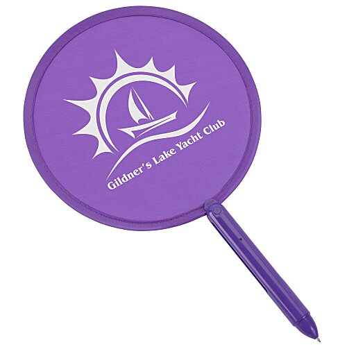 Twistable Breeze Hand Fan With Pen - 24 hr Main Image