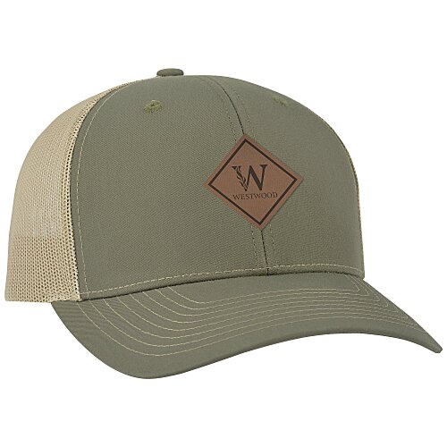 Richardson Recycled Trucker Cap - Laser Engraved Patch Main Image