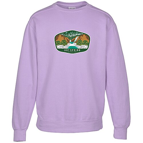Comfort Colors Garment-Dyed Crew Sweatshirt - Full Color Main Image