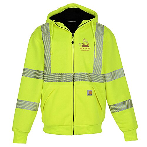 Carhartt High-Visibility Thermal-Lined Full-Zip Hoodie Main Image