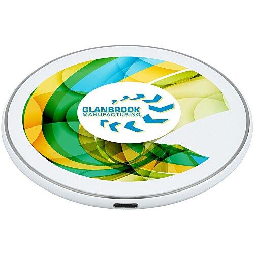 Slim 15W Wireless Charging Pad - Full Color Main Image
