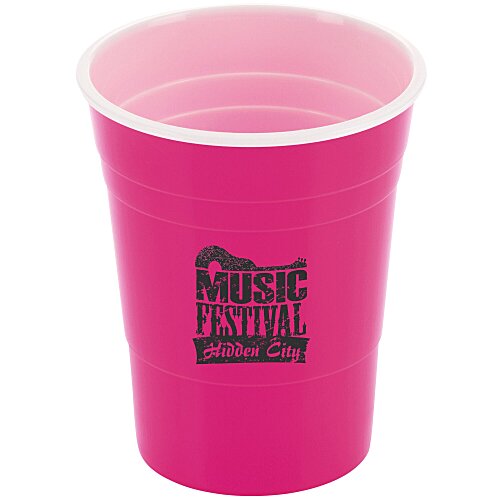 Reusable Plastic Party Cup - 16 oz - 24 hr Main Image