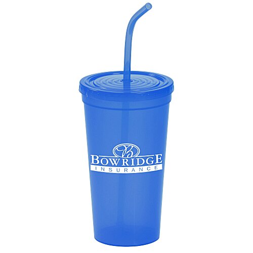 Brilliantly Bent Straw Tumbler - 22 oz. - 24 hr Main Image
