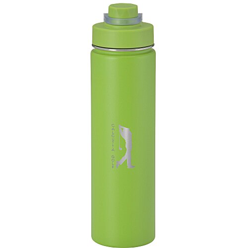 h2go Conquer Vacuum Bottle - 24 oz - Laser Engraved Main Image