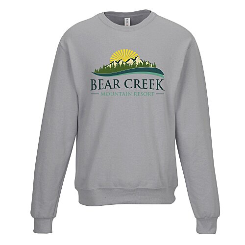 Jerzees Ultimate CVC Crewneck Sweatshirt - Full Color Main Image