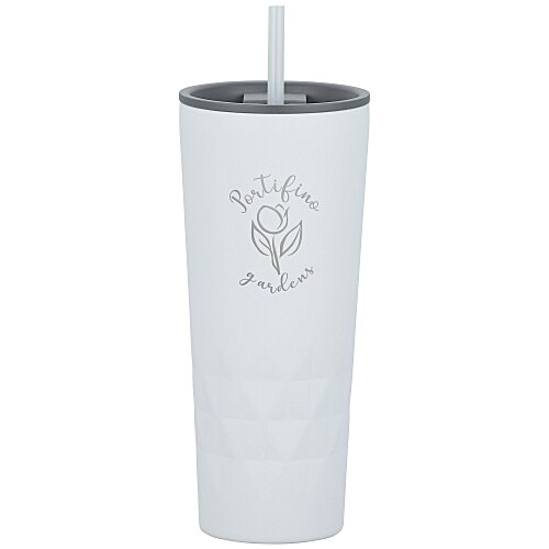 Triad Vacuum Tumbler with Straw - 21 oz. - Laser Engraved Main Image