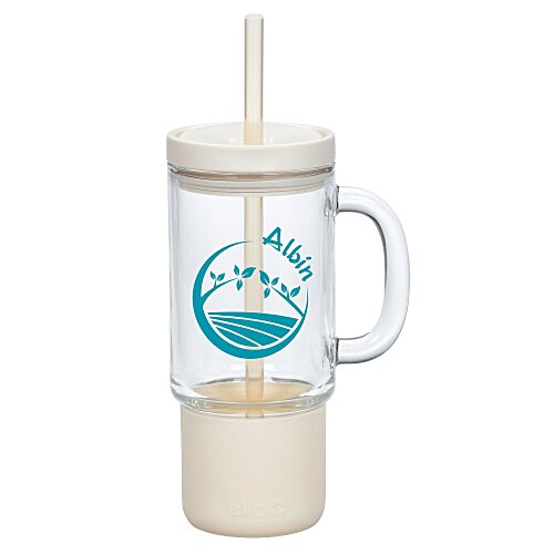 Ello Nova Glass Travel Mug with Straw - 18 oz. Main Image