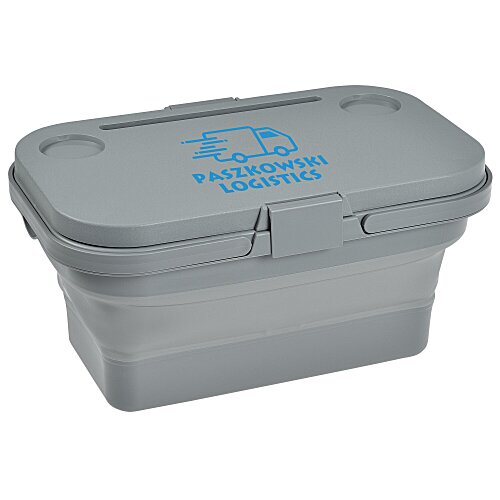 Collapsible Picnic Basket with Portable Folding Table Main Image