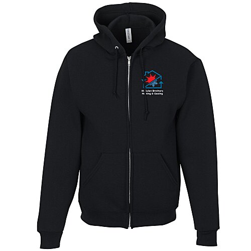 Jerzees Rugged Fleece Full-Zip Hooded Sweatshirt - Full Color Main Image