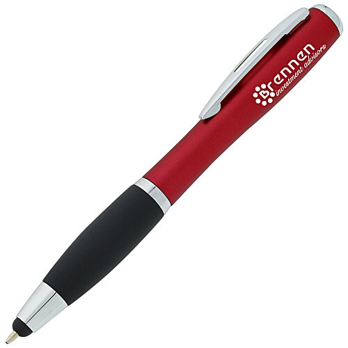 Curvy Stylus Twist Pen with Flashlight - 24 hr Main Image