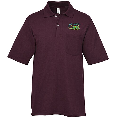 Jerzees Dri-Power Pocket Polo - Embroidered Main Image