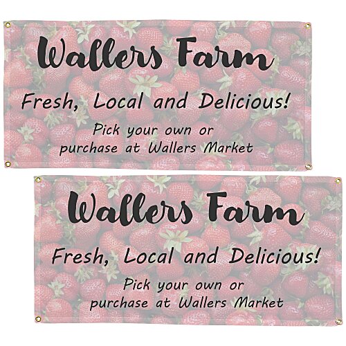 Nylon Event Banner - 2' x 4' - Two Sided Main Image