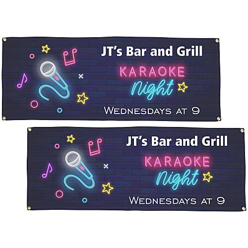 Nylon Event Banner - 2' x 5' - Two Sided Main Image