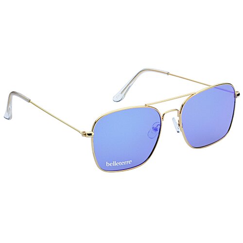 Aviator Sunglasses with Mirrored Lens Main Image