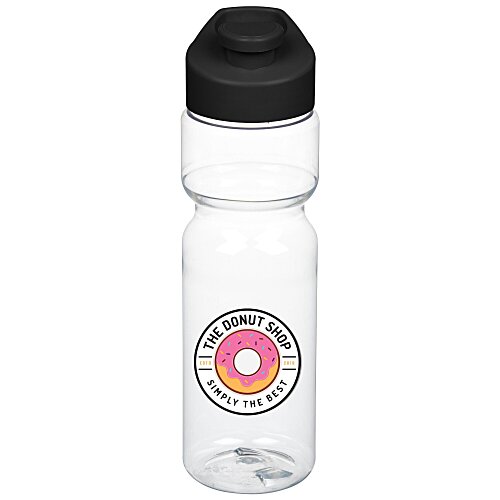 Clear Impact Olympian Bottle with Flip Carry Lid - 28 oz - Full Color Main Image