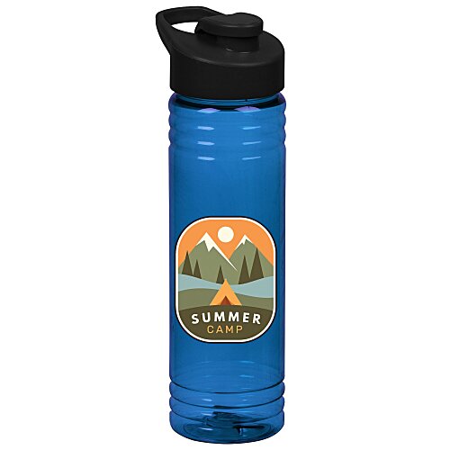 Halcyon Water Bottle with Flip Carry Lid - 24 oz - Full Color Main Image
