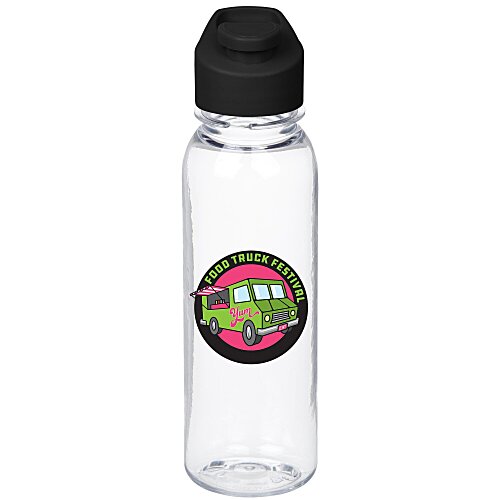Clear Impact Outdoor Bottle with Flip Carry Lid - 24 oz - Full Color Main Image
