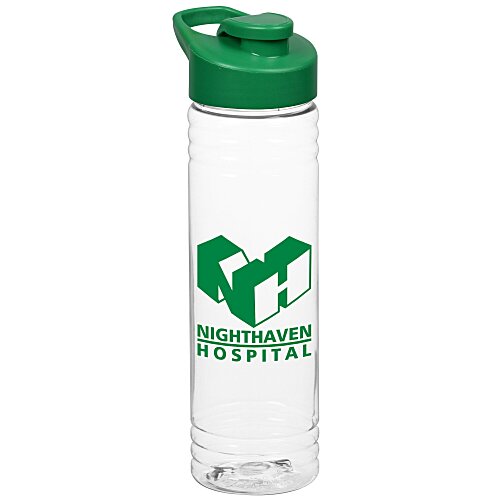 Clear Impact Halcyon Water Bottle with Flip Carry Lid - 24 oz - 24 hr Main Image