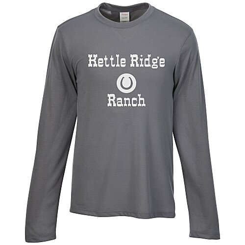 Hanes Cool-Dri Cotton Touch Long Sleeve T-Shirt - Screen Main Image