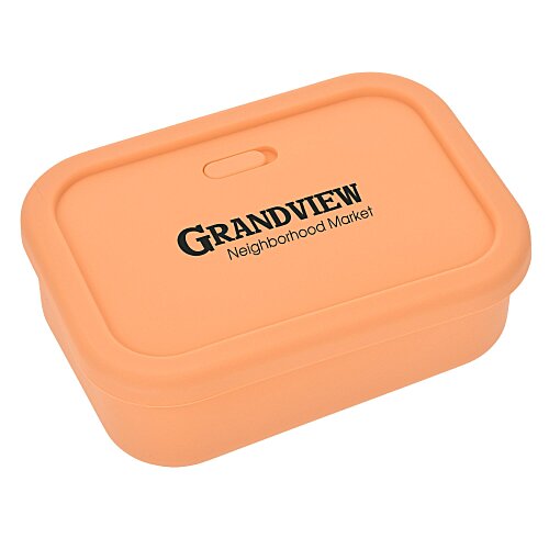 Silicone Rectangle Food Container with Air Valve - 24 oz Main Image