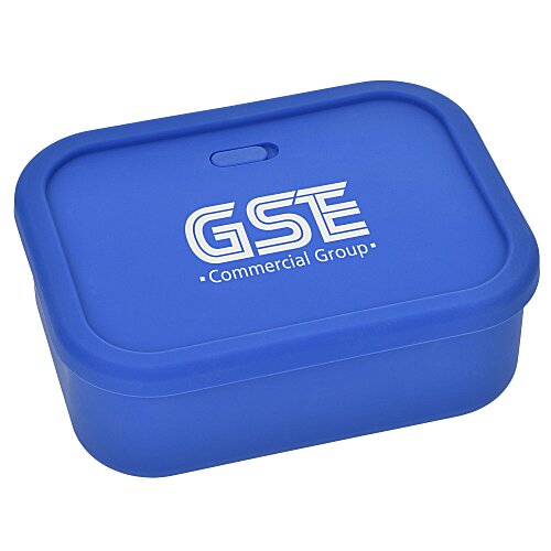 Silicone Rectangle Food Container with Air Valve - 44 oz Main Image