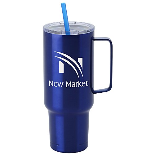 Koozie® Big Vacuum Mug with Straw - 40 oz - 24 hr Main Image