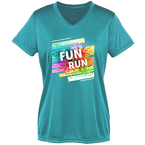 Momentum Solid V-Neck T-Shirt - Ladies' - Full Color Main Image