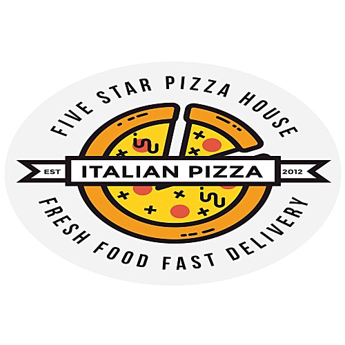 Full Color Sticker - Oval - 2" x 3" - 24 hr Main Image