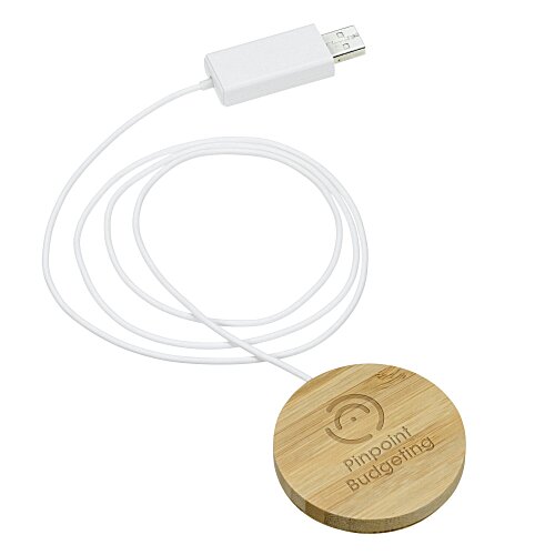 Bamboo MagClick Wireless Charging Pad Main Image