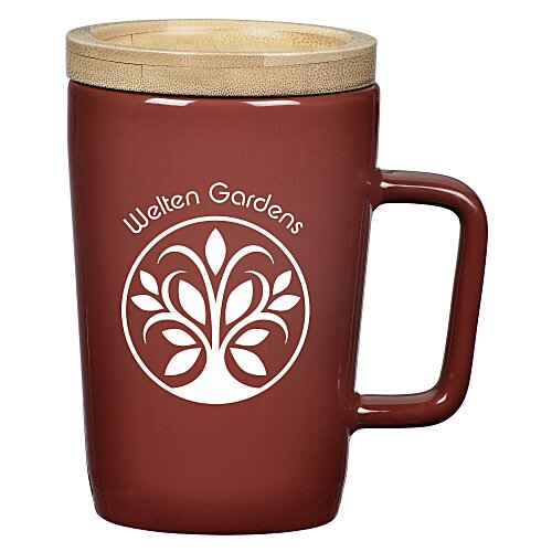 Sonder Coffee Mug with Bamboo Lid/Coaster - 14 oz. Main Image