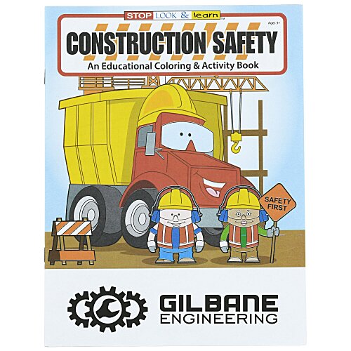 Construction Safety Coloring Book Main Image