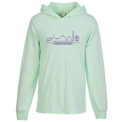 Jerzees Classics Cotton Long Sleeve Hooded T-Shirt - Screen Main Image