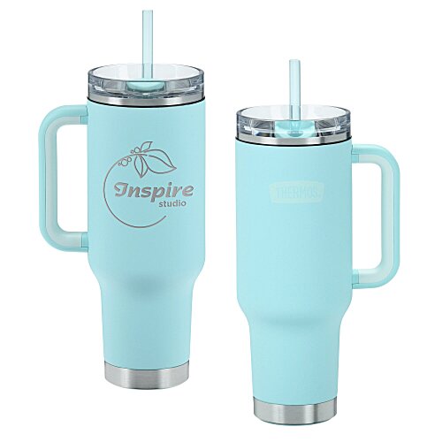 Thermos Vacuum Mug with Straw - 40 oz. - Laser Engraved - 24 hr Main Image