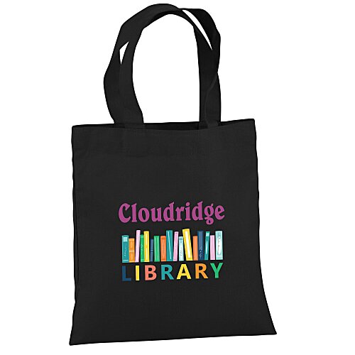 Cotton Sheeting Colored Economy Tote - 9 1/2 inches x 9 inches - Full Color Main Image