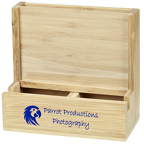 Bamboo Photo Frame Desk Organizer Main Image