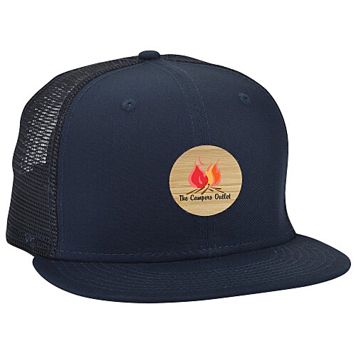 New Era Flat Bill Snapback Trucker Cap - Full Color Patch - 24 hr Main Image
