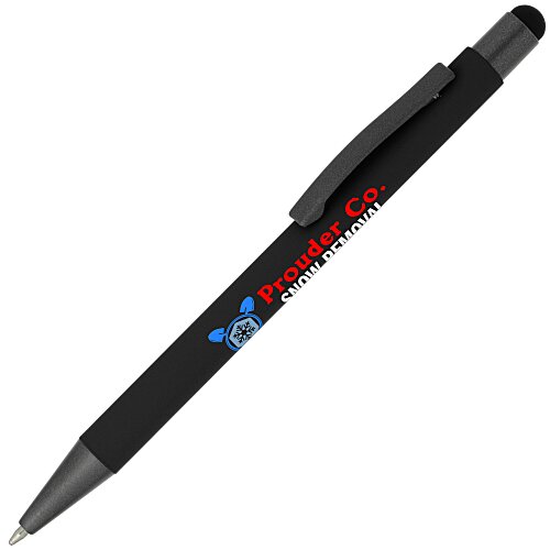 Charleston Soft Touch Stylus Metal Pen - Full Color Main Image