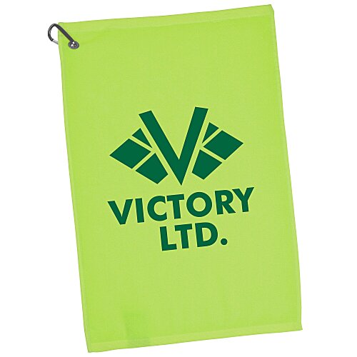 League Golf Towel with Carabiner - Colors - 24 hr Main Image